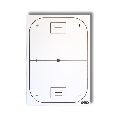 RED MAGNETIC FLOORBALL TACTIC BOARD