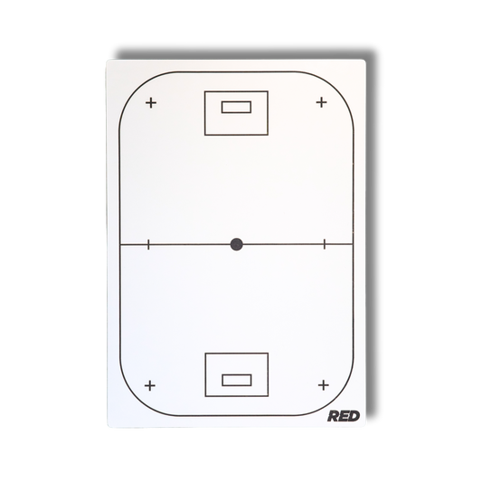 RED MAGNETIC FLOORBALL TACTIC BOARD